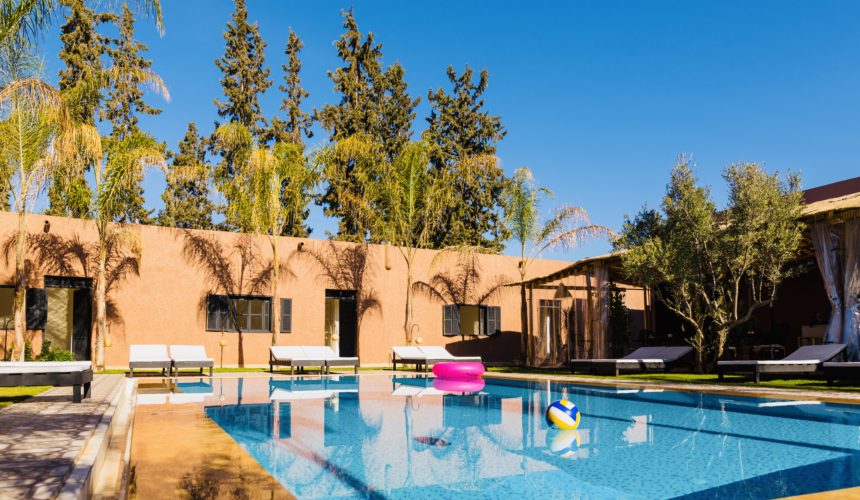 Swimming pool at Route d'Ourika